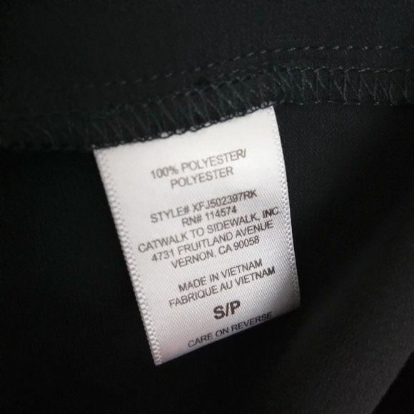 RO & DE Black Smocked High/Low Blouse Top S - Picture 12 of 13